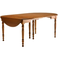 Camif Tables À Manger|Tables>Table ronde à volets diam 115 Léonnie, chêne - 8 allonges