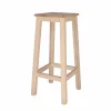 Camif Tabourets>Tabouret bois massif Edgar