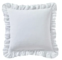Camif Taies D'Oreiller>Taie d'oreiller volant froncé lin Suzette - - 65 x 65 cm