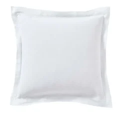 Camif Taies D'Oreiller>Taie d'oreiller volant perforé lin Suzette - - 65 x 65 cm