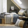 Camif Draps Housse>TRADILINGE Drap housse percale Marlow Acier - 160 x 200 cm