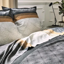 Camif Draps Housse>TRADILINGE Drap housse satin Tiago Noir, sable - 160 x 200 cm