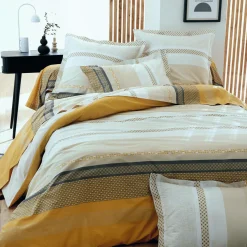 Camif Taies D'Oreiller>TRADILINGE Taie d'oreiller percale Marlow Miel - 65 x 65 cm